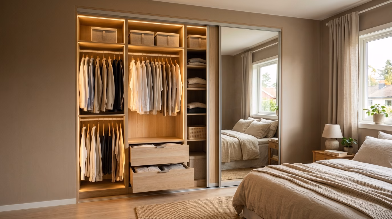Optimiza el espacio: closet modernos para cuartos pequeños